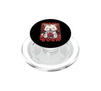 Kawaii Cat Boba Anime Kitten Loving Bubble Tea Neko Cat PopSockets PopGrip for MagSafe