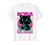 Kawaii Cat Boba Japanese cute aesthetic Anime Girls Teens T-Shirt