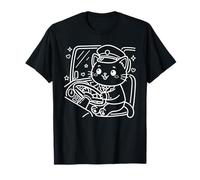Kawaii Cat Bus Driver Public Transportation T-Shirt