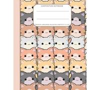 Kawaii Cat Composition Notebook: Cute Japanese Stationery Notebook| US Wide Ruled | 100 Sheets | 7.5” x 9.25” | Ideal for School, Writing, Drawing, and Journaling