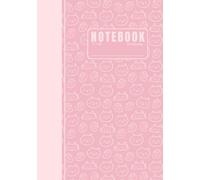 Kawaii Cat Composition Notebook: Lined pages, 7 x 10 inches, Hardcover Pastel Pink Cute Cat aesthetic, School Supplies for Back to School Students, Colleges & Teachers, All Ages