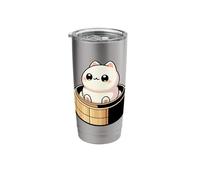 Kawaii Cat Dumpling Dumplings Food Lover Stainless Steel Insulated Tumbler