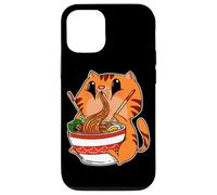 Kawaii Cat Eating Anime Japanese Noodles Ramen Case for iPhone 12/12 Pro