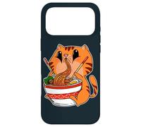 Kawaii Cat Eating Anime Japanese Noodles Ramen Case for iPhone 17 Pro Max