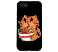 Kawaii Cat Eating Anime Japanese Noodles Ramen Case for iPhone SE (2020) / 7/8