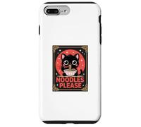 Kawaii Cat Eating Noodles Please Ramen Lover Feline Case for iPhone 7 Plus/8 Plus