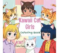 Kawaii Cat Girls Coloring Book