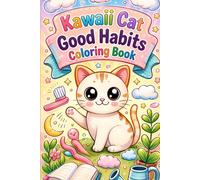Kawaii Cat Good Habits Coloring Book: Cute and Fun Coloring Pages That Teach Kindness, Cleanliness, Healthy Routines, and Positive Behavior for Kids Ages 4-8