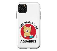 Kawaii Cat I Just Really Love Cute Aquarius Lover Case for iPhone 11 Pro Max