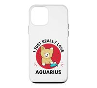 Kawaii Cat I Just Really Love Cute Aquarius Lover Case for iPhone 12 mini