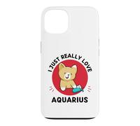 Kawaii Cat I Just Really Love Cute Aquarius Lover Case for iPhone 13