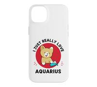 Kawaii Cat I Just Really Love Cute Aquarius Lover Case for iPhone 14 Plus