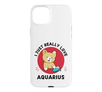 Kawaii Cat I Just Really Love Cute Aquarius Lover Case for iPhone 15 Plus