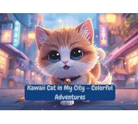 Kawaii Cat in My City Coloring Book