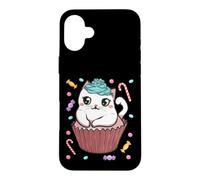 Kawaii Cat Kitty Cute Cupcake Candy Japanese Anime Neko Case for iPhone 16 Plus