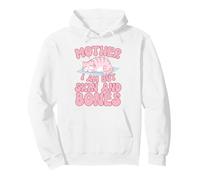 Kawaii Cat Mother I Am But Skin and Bones Feline Humor Pullover Hoodie
