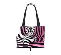 Kawaii Cat Op Art Pet Tote Bag Foldable Handbag Carrier for Small Dogs Cats Puppy Portable Travel Shoulder