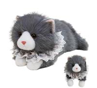 Kawaii Cat Plush Pillow, squ-ishy Cuddle Stuffed Cat Toy | Soft Plush Material, Realistic | Cute Room Decor for Kids Girls Teens, Birthday