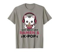Kawaii Cat Ramen Kpop I Just Really Love Ramen & K-Pop K Pop T-Shirt