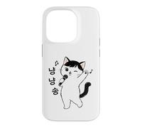 Kawaii Cat Singing Kpop Seoul South Korea Travel Souvenir Case for iPhone 14 Pro