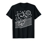 Kawaii Cat Volleyball Indoor Sports Value Graphic T-Shirt