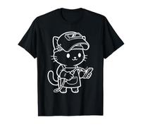 Kawaii Cat Welder Value Graphic T-Shirt