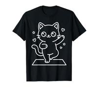 Kawaii Cat Yoga Pilates Value Graphic T-Shirt