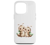Kawaii Caterpillar Couple Adorable Larva Design Case for iPhone 13 Pro