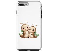 Kawaii Caterpillar Couple Adorable Larva Design Case for iPhone 7 Plus/8 Plus