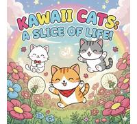Kawaii Cats: A Slice of Life Coloring Book: 40 Adorable and Whimsical Scenes of Chibi Cats | A Relaxing, Vector Line Art Coloring Book for Kids, Teens, and Adults