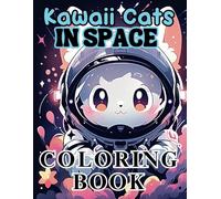 Kawaii Cats in Space Coloring Book (Kawaii Cats: A Cute Collection of Kawaii Cat Coloring Books)