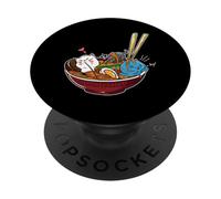 Kawaii Cats Ramen Noodles - Anime Manga Cat Japan Gift PopSockets Adhesive PopGrip