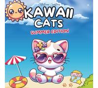 Kawaii Cats Summer Coloring Book: 52 Unique Pages of Chibi Fun for Teens & Adults | Premium Summer Cat Scenes for Relaxation, Joy & Creative Escape | ... (Kawaii Cats: Bold & Easy Coloring Books)