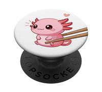 Kawaii Chibby Chopstick Axolotl - Cute Anime PopSockets Adhesive PopGrip