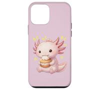 Kawaii Chibi Axolotl Munching Happily Case for iPhone 12 mini
