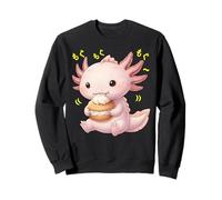 Kawaii Chibi Axolotl Munching Happily Sweatshirt