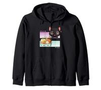 Kawaii Chibi Cat Ramen Anime Manga Japanese Otaku Zip Hoodie