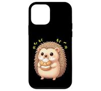 Kawaii Chibi Hedgehog Prickly Pal Munching Happily Case for iPhone 12 mini