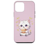 Kawaii Chibi Kitten Munching Happily Case for iPhone 12 mini