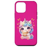 Kawaii Chibi Unicorn Munching Happily Case for iPhone 12 mini