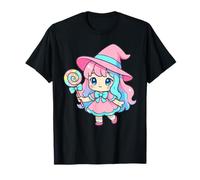 Kawaii Chibi Witch Candy Spooky Halloween Witchy T-Shirt