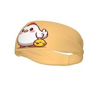 Kawaii Chicken Headbands for Women Non Slip face wash Makeup Headband Sports Running Headband Stretchy Sweat Band Fashion Wide Headbands for Women Head Bands Mens Sweatband