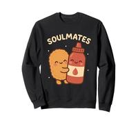 Kawaii Chicken Nugget Ketchup Soulmates Funny Sweatshirt