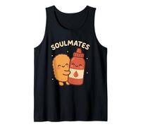 Kawaii Chicken Nugget Ketchup Soulmates Funny Tank Top