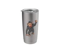 Kawaii Chimpanzee Stainless Steel Insulated Tumbler