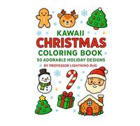 Kawaii Christmas Coloring Book: 50 Adorable Holiday Designs