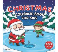 Kawaii Christmas Coloring Book for Kids: 40 adorable holiday pages with Santa, reindeer, elves & cute animals. Perfect Christmas gift for kids ages 3 - 8