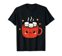 Kawaii Cocoa Cup with Marshmallows Cute Winter Design T-Shirt
