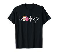 Kawaii Coffee and Donut Heartbeat T-Shirt