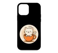 Kawaii Coffee Cat In Cup Case for iPhone 12 mini